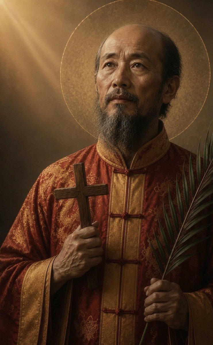 GrainneMcD92925's tweet photo. When pressured by the Qing imperial judges of China to renounce his Catholic faith under pain of being cut apart, he famously replied:

“Every piece of my flesh, every drop of my blood will tell you that I am a Christian.”

Saint Augustine Zhao Rong  🕊️ https://t.co/qBIhWiX6LG