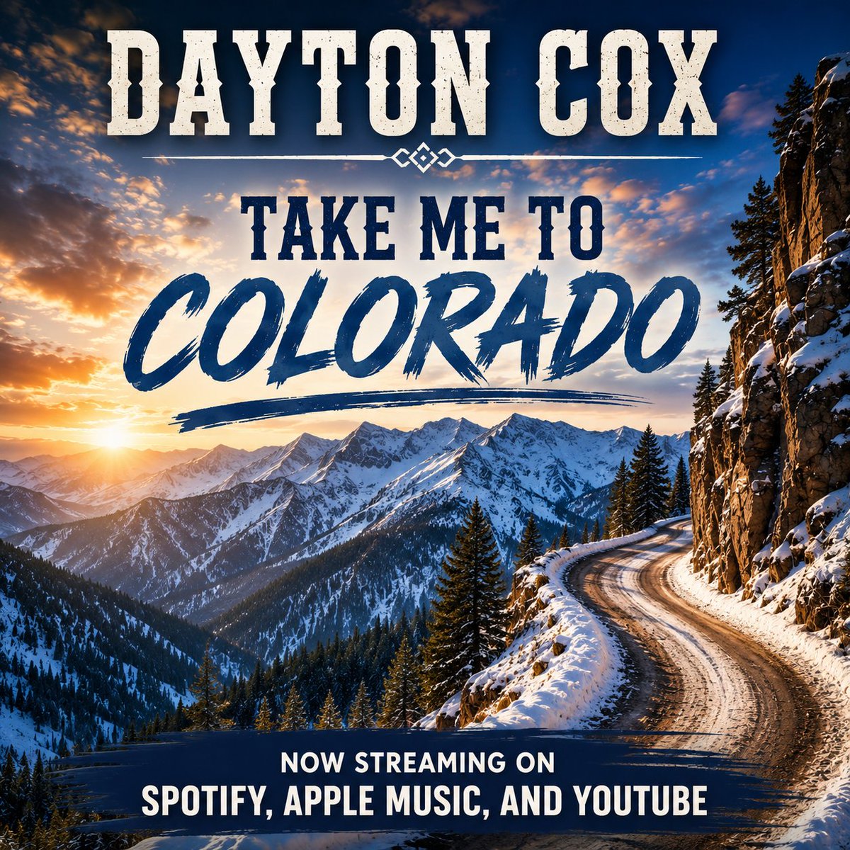 DaytonCox's tweet photo. If you've ever dreamed of snow-covered mountain peaks, winding backroads, and the freedom of the open road, this song is for you. Take Me To Colorado is a country journey you'll want to play on repeat.

https://t.co/8LdE7urj9o https://t.co/5QyUHq4VF5