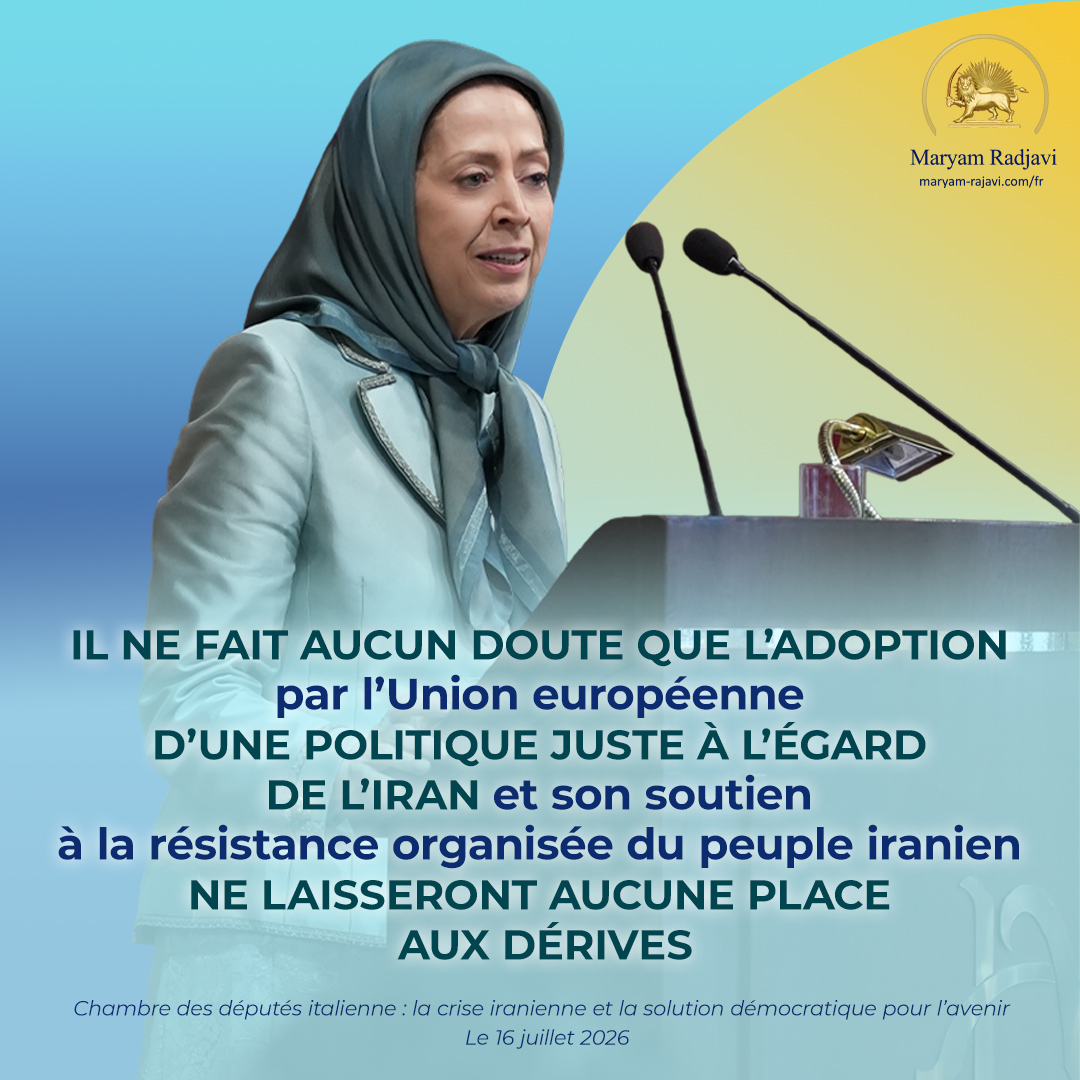 Maryam_Rajavi_F's tweet photo. L’Europe gagnera en crédibilité au Moyen-Orient lorsqu’elle jouera un rôle efficace et actif au cœur même de la crise dans cette région, à savoir en Iran. Cela revient à reconnaître la volonté du peuple iranien de renverser le régime et d’instaurer une république démocratique.
https://t.co/lCp5cT2RGT