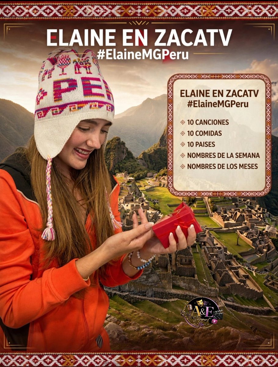 TeamAldaineVIP's tweet photo. ✨Seguimos en la Tendencia otra dinámica 💎✨

ELAINE EN ZACATV
#ElaineMGPeru

10 canciones
10 comidas 
10 países 
Nombres de la semana
Nombres de los Meses https://t.co/630tXrROmU