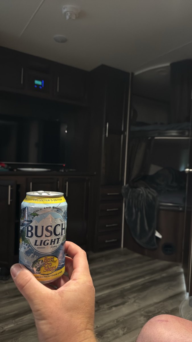 TrentBoone7's tweet photo. Ol TB enjoying some beers in the recreational vehicle first thing in the morning https://t.co/BiMJxufVev