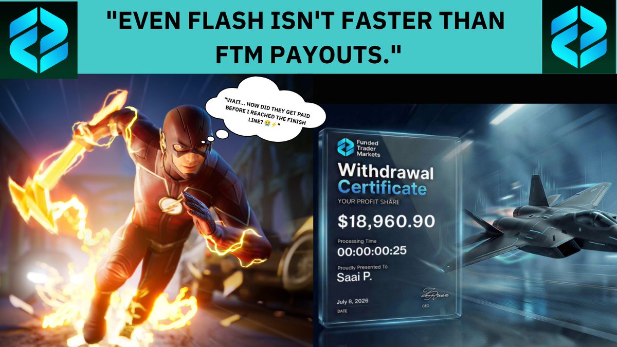 Anshfxtrader's tweet photo. "Even Flash Isn't Faster Than FTM Payouts."
I create this meme #FTMPayoutSpeed #FTMFasterThenFlash #flash
Rate please FTM
That's insane
@Ye_FTM @FTMAfrica @RZFTMARKETS @iamdakejr @FTMarketslive https://t.co/g3CP0mLzbr