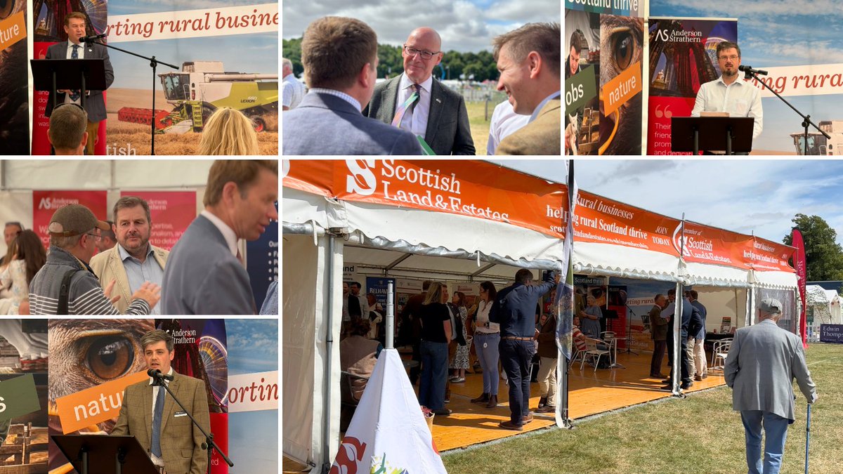 ScotLandEstates's tweet photo. It’s been a busy first day at the #BorderUnionShow! 🌿
Highlights included meeting members and partners, a visit from the #FirstMinister and our Members’ Reception.
Thanks to our headline sponsor Anderson Strathern & our stand partners. Visit us at Block 1, facing the Main Ring! https://t.co/AxR5HSxD8j