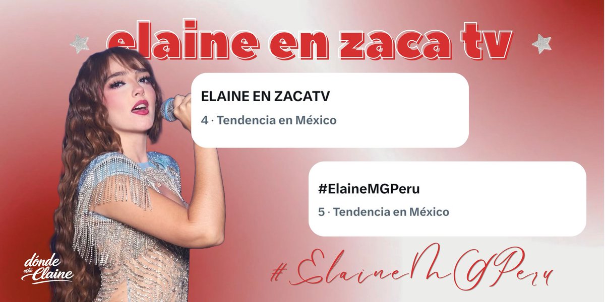 dondeestaeli1's tweet photo. ¡A solo media hora! ✨🇵🇪

ELAINE EN ZACATV
#ElaineMGPeru https://t.co/FH5XBAaIqa