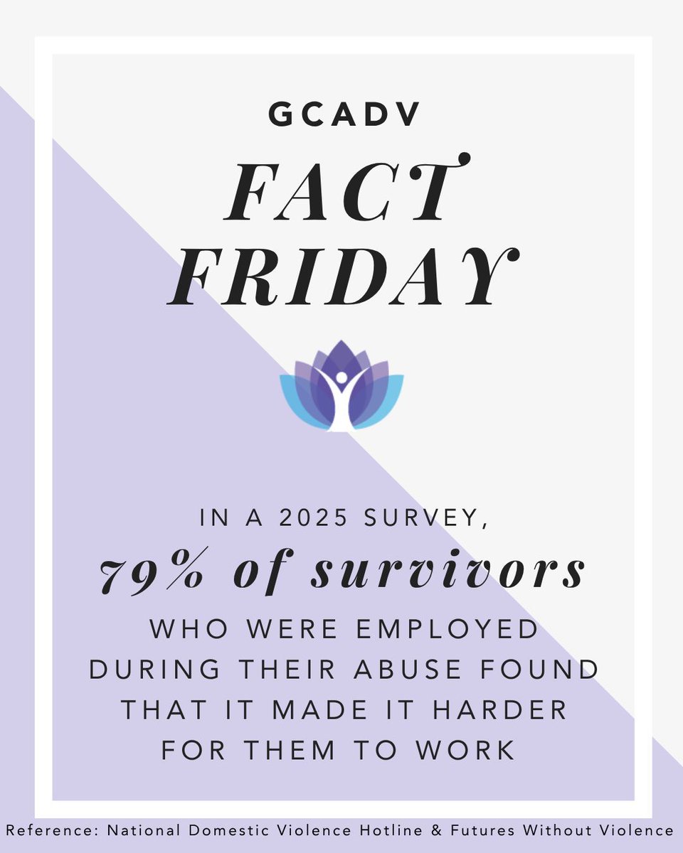 gcadv's tweet photo. It's #FactFriday with #GCADV ! Did you know this?

No one deserves abuse. No matter what your situation is, there is help.
GA Hotline: 1-800-33HAVEN
National Hotline: 1-800-799-SAFE

Find a program near you: https://t.co/1phwRMi4Qs https://t.co/vgwZzqV3mH