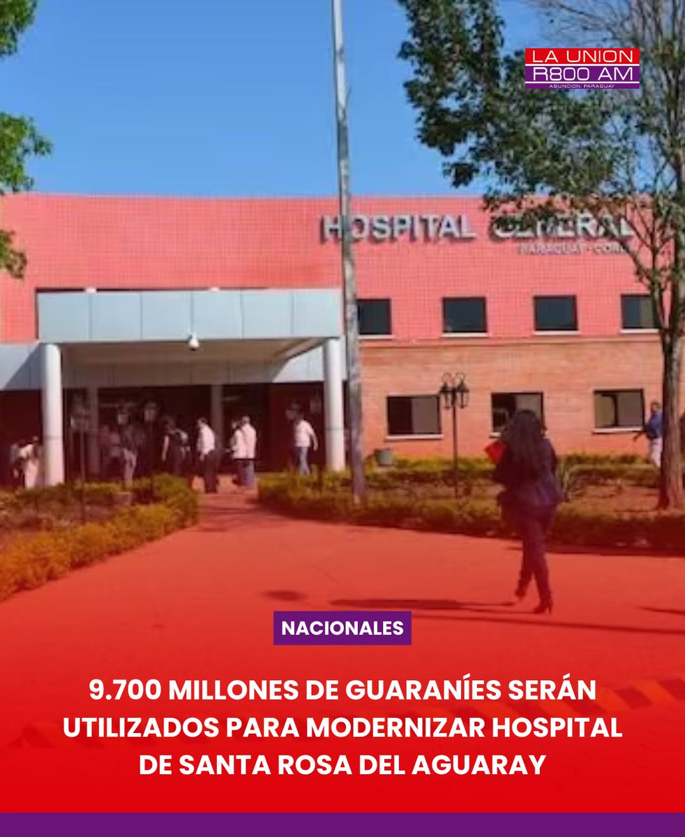 Launionam's tweet photo. 🔴 Lo anunció el diputado Leonardo Saiz, tras una reunión con la Ministra de Salud, María Teresa Barán, donde se presentó el paquete de obras para el centro de salud, así como otras inversiones asistenciales en el departamento de San Pedro.

🏥 Entre las obras previstas se encuentran la ampliación del servicio de urgencias para adultos, la edificación de áreas de internación destinadas a maternidad y pediatría, la instalación de un nuevo laboratorio de análisis clínicos y bacteriológicos, así como la construcción de una caseta para la gestión adecuada de residuos comunes y patológicos.

🌙 También se contempla la implementación de consultas médicas en horario nocturno, con la finalidad de brindar mayor accesibilidad a los trabajadores que, por sus jornadas laborales, no pueden asistir al hospital en los horarios convencionales.

👉 El proyecto prevé la construcción de una Unidad de Salud de la Familia (USF) en la comunidad de Cororo’í, ubicada en Santa Rosa del Aguaray, con el propósito de ampliar y fortalecer la cobertura sanitaria en las áreas rurales.