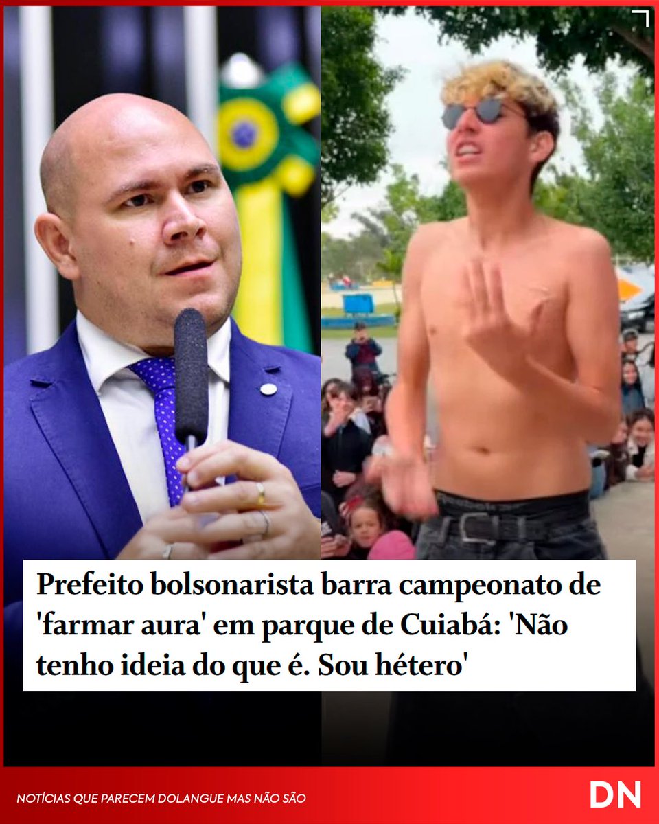 DolangueNews's tweet photo. É OFICIAL: Farmar aura virou um ato de resistência https://t.co/qm5p6InFOy