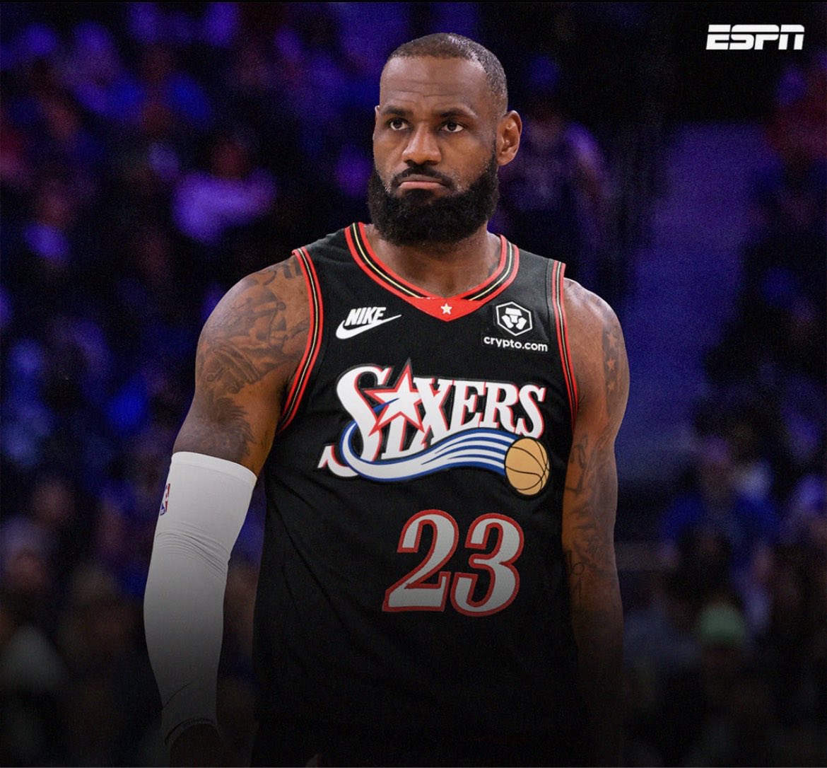 pisounalinha's tweet photo. URGENTE! 🚨🚨🚨🚨🚨🚨🚨

LEBRON JAMES É O NOVO JOGADOR DO PHILADELPHIA 76ERS!

$8 MILHÕES POR DOIS ANOS!

NOVA CASA, DECIDIDO, LEBRON EM PHILLY! https://t.co/MpiWp12hHz