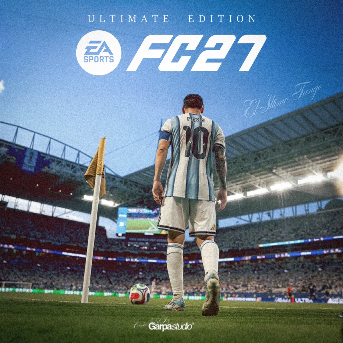 astrykk's tweet photo. What if this was the official cover? 👀

My concept for EA SPORTS FC 27 Ultimate Edition, inspired by the greatest ever. 🇦🇷🐐

Designed by @Astrykk in GarpaStudio.

Hope you like it, @EASPORTSFC 💙⚽

#FC27 #EASPORTSFC #CoverArt #GraphicDesign #Messi #Photoshop https://t.co/atpQZNYt2N