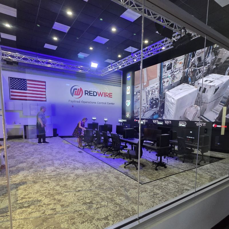 SpaceInvestor_D's tweet photo. $RDW: Redwire's brand-new Payload Operations Control Center in Georgetown, Indiana gives the company real-time oversight of science and research operations on the International Space Station (ISS). https://t.co/r3o518kPiE