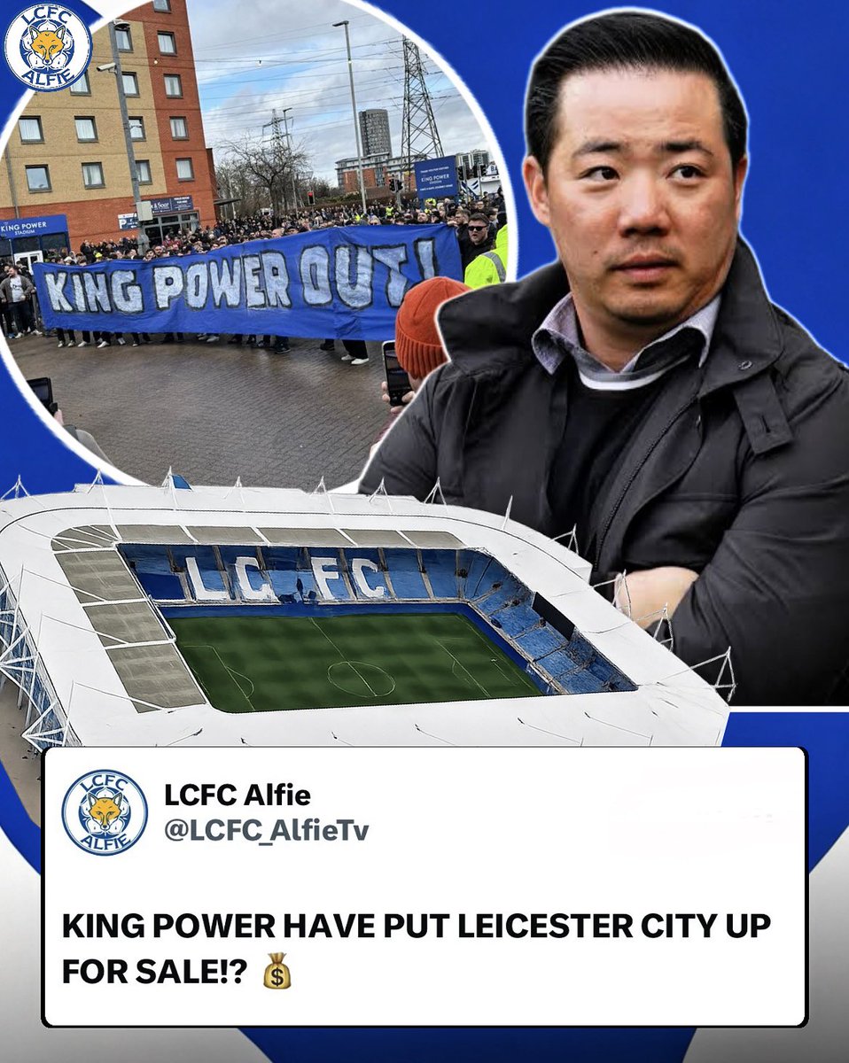 LCFC_AlfieTv's tweet photo. King Power have put Leicester City up for sale!? 🤯

Citigroups are looking for buyers or investors. 💵🔍

[via @Forbes]

#lcfc #leicestercity #kingpower https://t.co/e2EpnZ7wR8