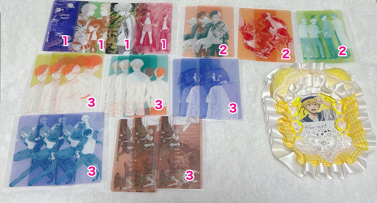 luv_snbf's tweet photo. 【交換、譲渡】
WIND BREAKER ウィンドブレイカー ウィンブレ展 クリアシート 第1弾、第2弾

譲:画像参照

求:3枚目の絵柄(桜＆楡井最優先です)>>定価➕送料

郵送交換局留め希望
29、31日京都展お手渡し要相談◎
1弾⇔2弾の交換可能です。
検索からでもお気軽にお声かけ下さい https://t.co/U8eYgbgNn7