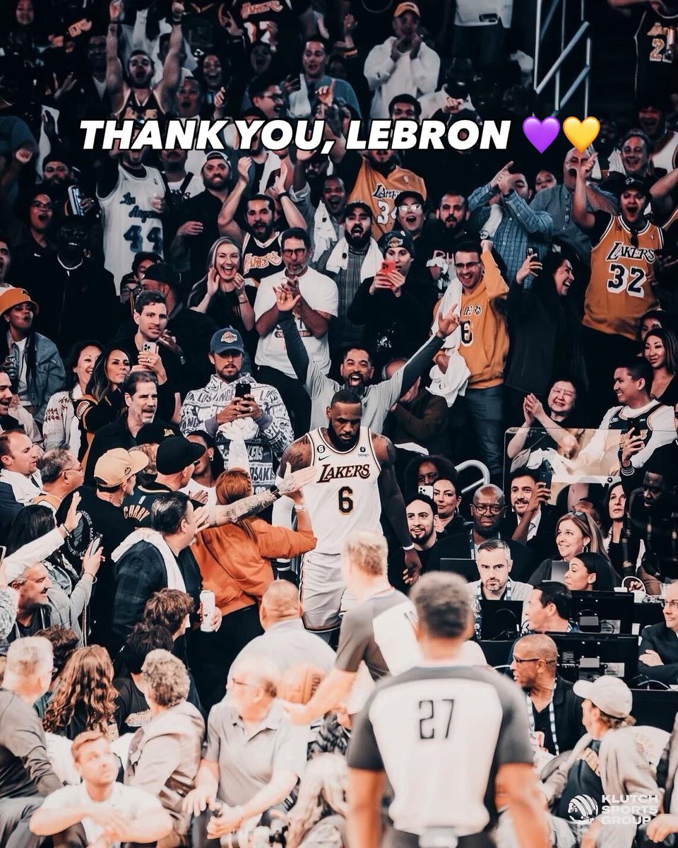 LADEig's tweet photo. Thank you, LeBron 💜💛 https://t.co/sbZ8ihlH4v