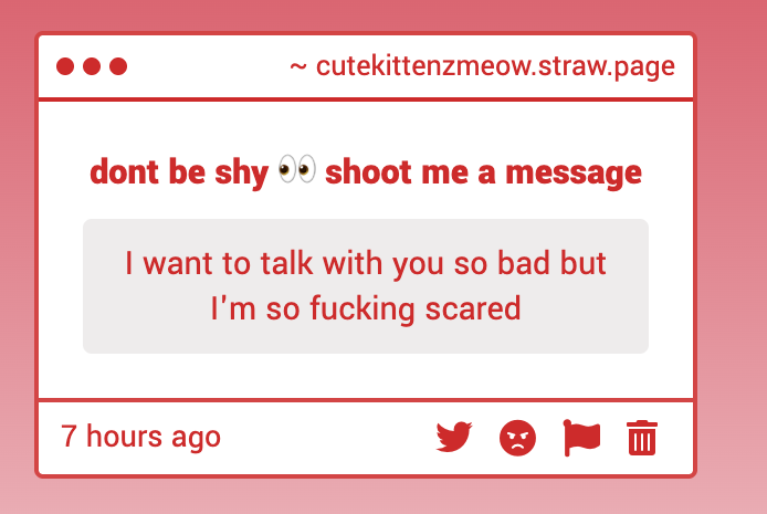 spyoomf's tweet photo. DONT BE SCARED . im kind hearted and pure of soul ,,, i want 2 talk 2 you too lets be friends future oomf , my discord is @/goneoverthegardenwall if you want to talk there 👀 https://t.co/bOv1FNfhqP