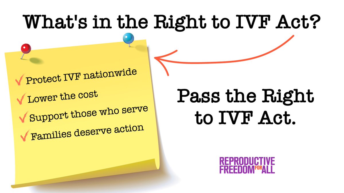 reproforall's tweet photo. The Right to IVF Act would help protect fertility care, lower costs, and expand coverage for millions of Americans.
Real support for families means protecting the care they rely on—not making it harder to access.
#ProtectIVF #RightToIVF #FamiliesFirst #ReproductiveFreedom https://t.co/JEI0QLnUpD