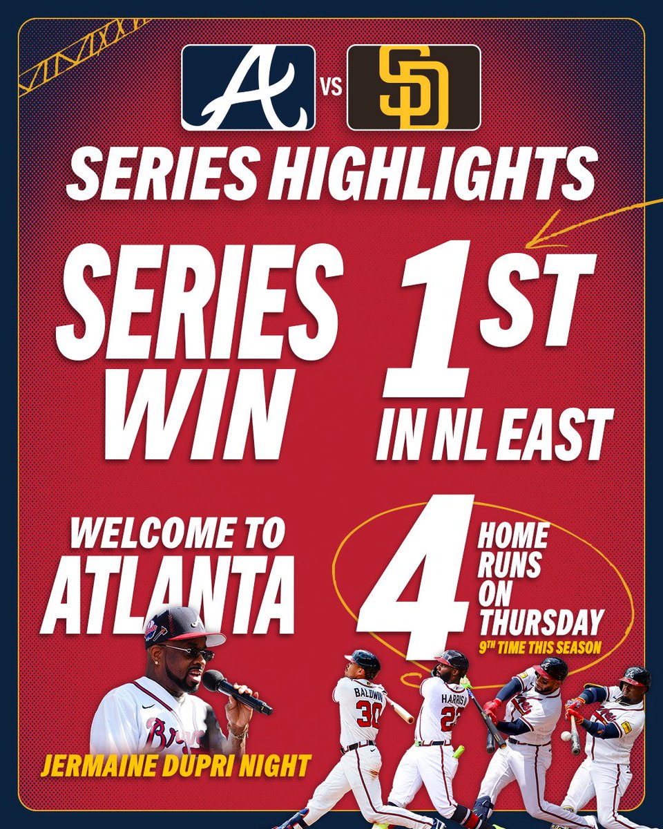 jermainedupri's tweet photo. 🎶 And parties don't stop 'til 8 in the mornin' 🎶 @Braves https://t.co/MfHq3NAzrM