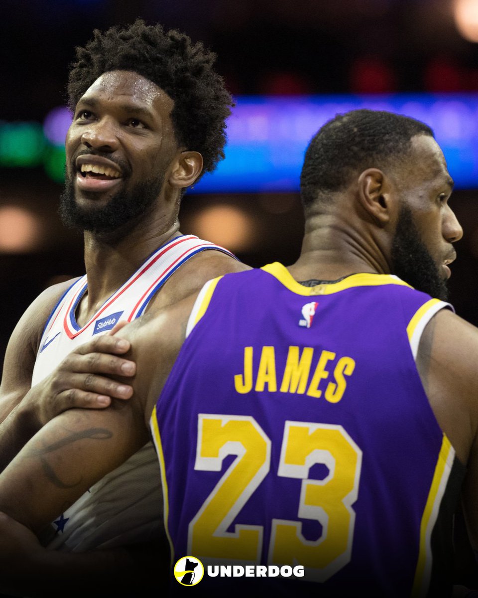 UnderdogNBA's tweet photo. Sixers potential starting lineup:

Tyrese Maxey
VJ Edgecombe
Jaylen Brown
LeBron James
Joel Embiid https://t.co/OPC01p0JwX