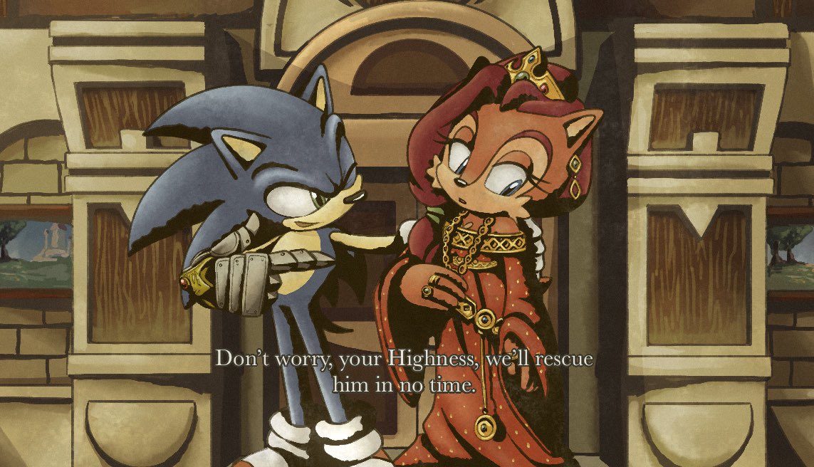 JadePesky's tweet photo. Sonic and the Black Knight - Walkthrough part 7 -  Guinevere’s quest

#sonicthehedgehog #sallyacorn #sonally https://t.co/k9nR6oIA83