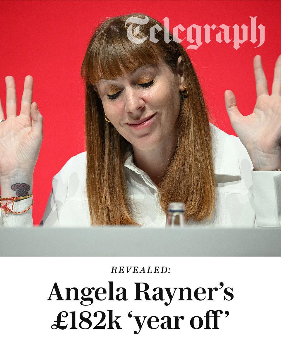 Telegraph's tweet photo. The Housing Secretary received £182,376 from second jobs, including corporate speaking engagements and a book advance, as well as a £16,876 ministerial exit payment after resigning last autumn.

Read the full breakdown of her "gap year" below ⤵️

https://t.co/nOUMcGcopV https://t.co/OF8aVirkBZ