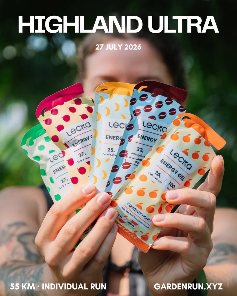 gardenrun's tweet photo. Da Nang's mountain trails are calling.

55km through Vietnam's coastal highlands. 3 weeks.

3 winners take home Lecka fuel packs — up to 14 gels across 7 flavours.

Free entry. Starts July 27

Registration open now 👇 https://t.co/8hHect3kDh
