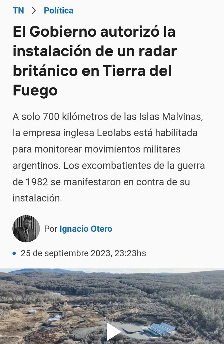 nosoypitti's tweet photo. Como olvidar cuando Milei autorizó que instalen un radar británico a menos de 700km de las Islas Malvinas para que monitoreen los movimientos militares argentinos. Ah no. Fue massa. https://t.co/eqvX2SEAE1