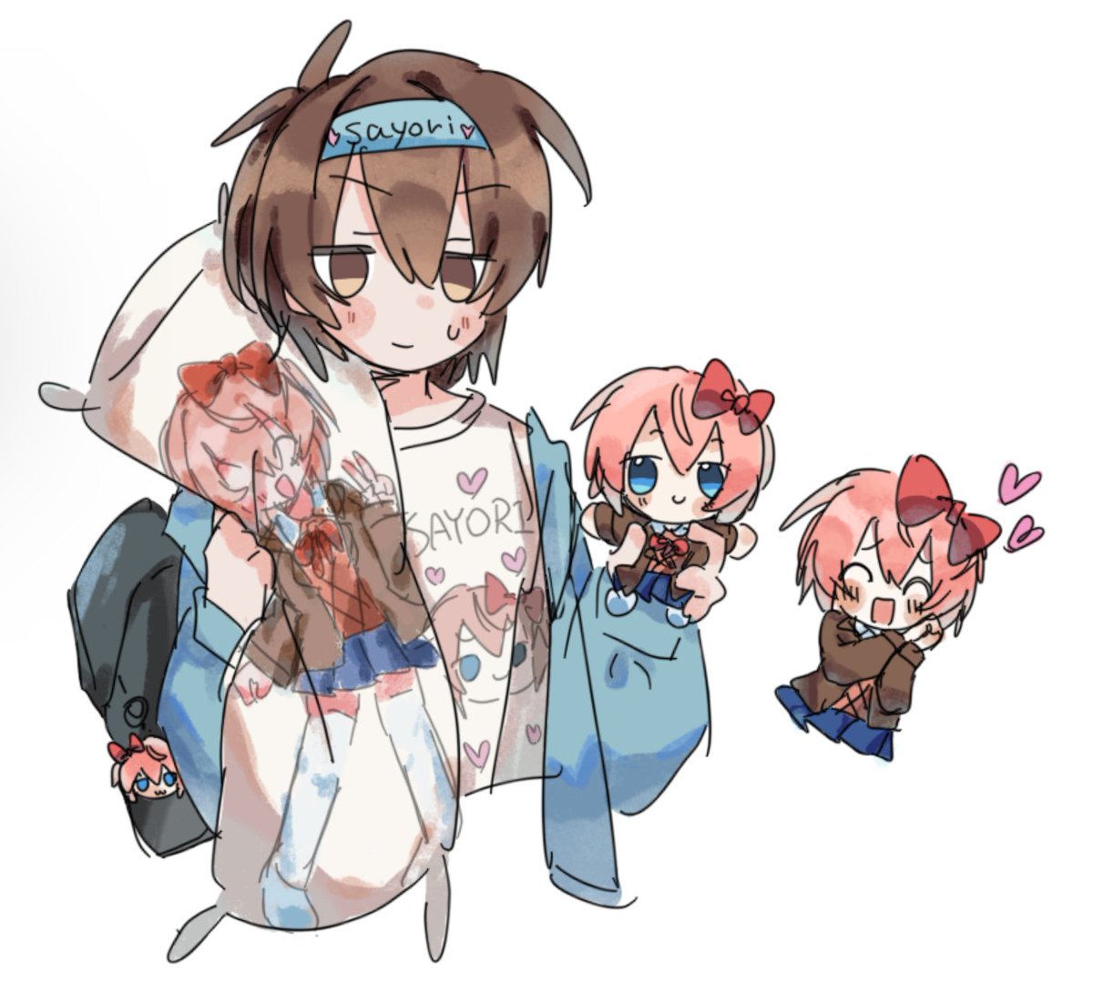 Sakura_Ghost_'s tweet photo. 这期是我爸爸@eziOYSTER133找我约的mcsayo
#DDLC #DDLCfanart #MCsayo https://t.co/cda3EKTntW