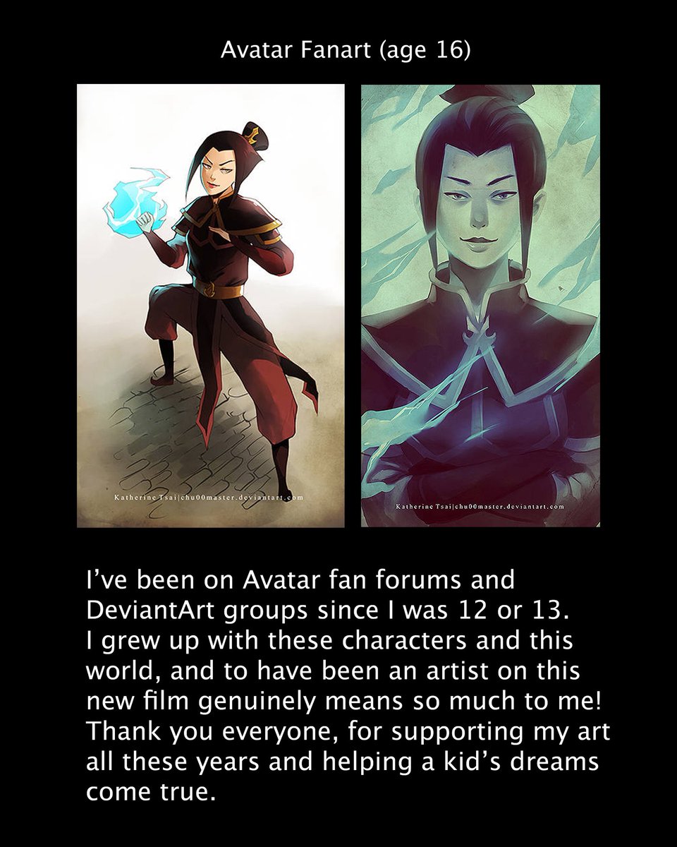 Chuwenjie's tweet photo. Avatar Aang is out TONIGHT, 12 AM PST / 3 AM EST! Being an artist on this new film has genuinely meant so much to me! Thank you everyone for supporting my art all these years and helping a kid’s dreams come true!! 🫶 https://t.co/OBuePAdkbz
