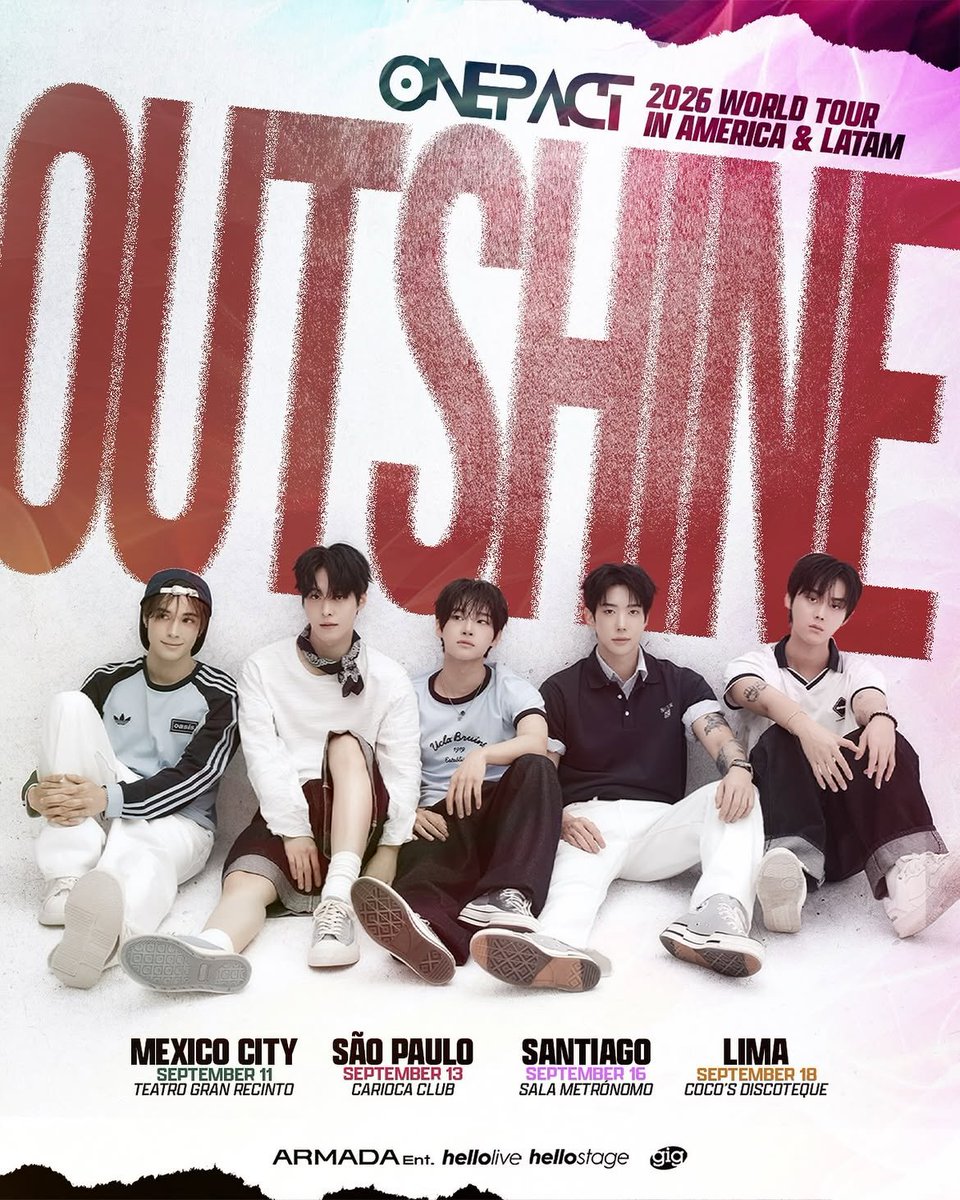 ZeroLive_Pe's tweet photo. ONE PACT WORLD TOUR  IN LATAM🇲🇽🇧🇷🇨🇱🇵🇪
 Sep 11, 2026 - Mexico City, Mexico 
Sep 13, 2026 - São Paulo, Brazil Sep 
16, 2026 - Santiago, Chile Sep 
18, 2026 - Lima, Peru 
Tickets on sale starting July 28.  #ONEPACT #LATAM_TOUR #ONEPACT_OUTSHINE https://t.co/w50zTDUq9j