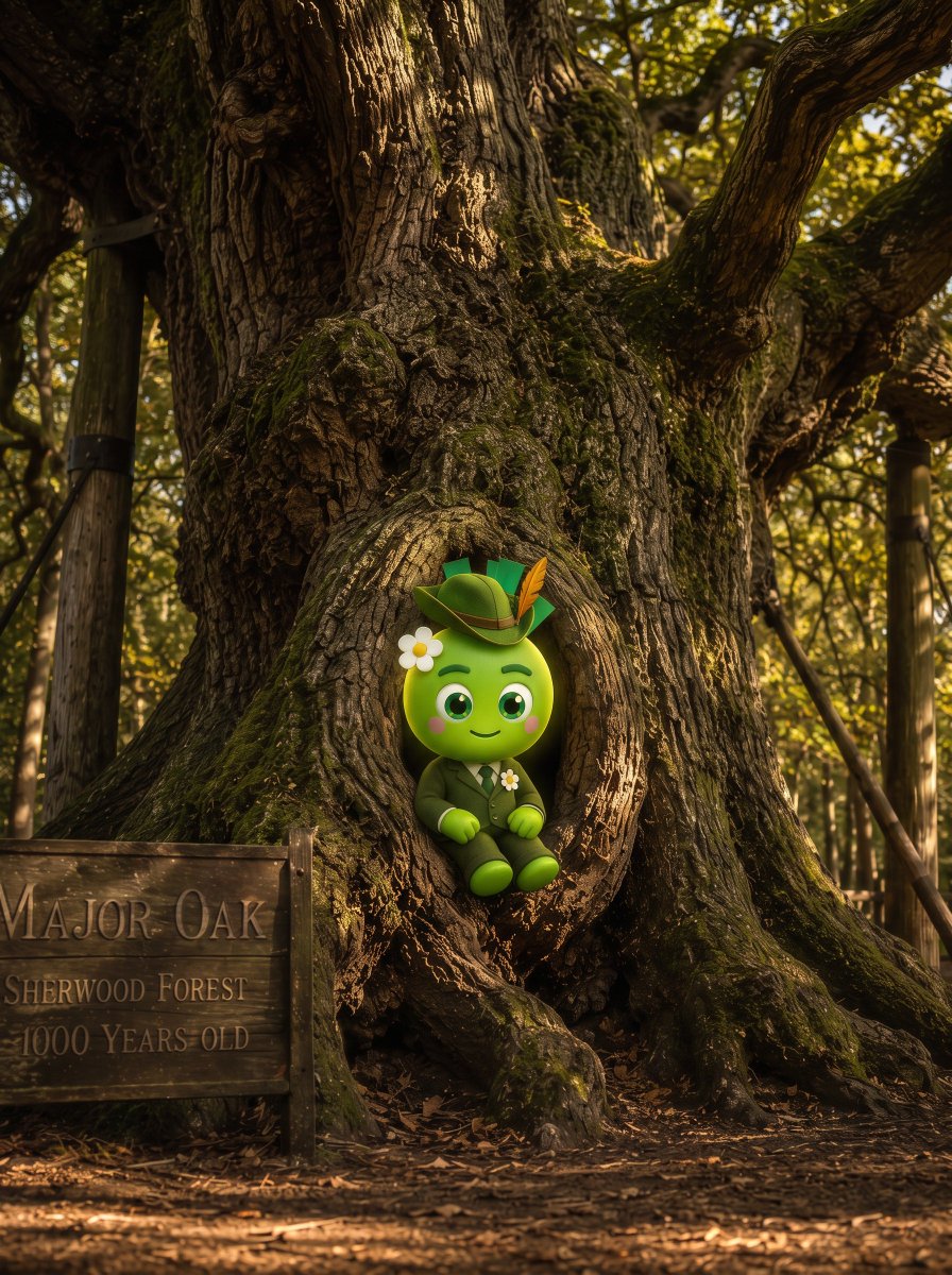bloomvxv's tweet photo. Major Oak — Sherwood Forest, England (~1,000 years).Robin Hood's legendary hideout. legends hid inside this one. every Ancient Tree keeps someone safe. 🏹🌱CA: 9FP3GWJaU2FBywYphETNuypCoVyP4g4bZaC3xBkkpump        $BLOOM #HonorGrove https://t.co/WU6zZMEruE