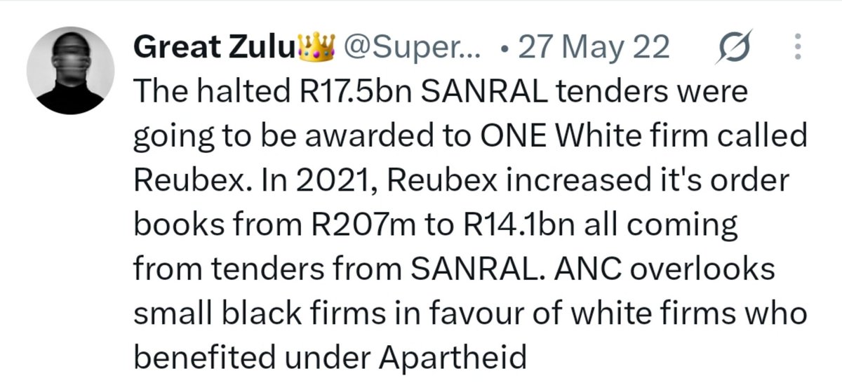 SuperiorZulu's tweet photo. SANRAL and Private Sector Corruption. https://t.co/fc2YuJtrCR