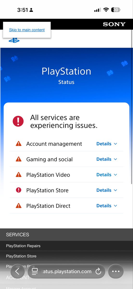 machinegunimmie's tweet photo. @Paul93097472 @Fae36553524 it doesn’t say the servers are fine https://t.co/WJvZiWuNHg