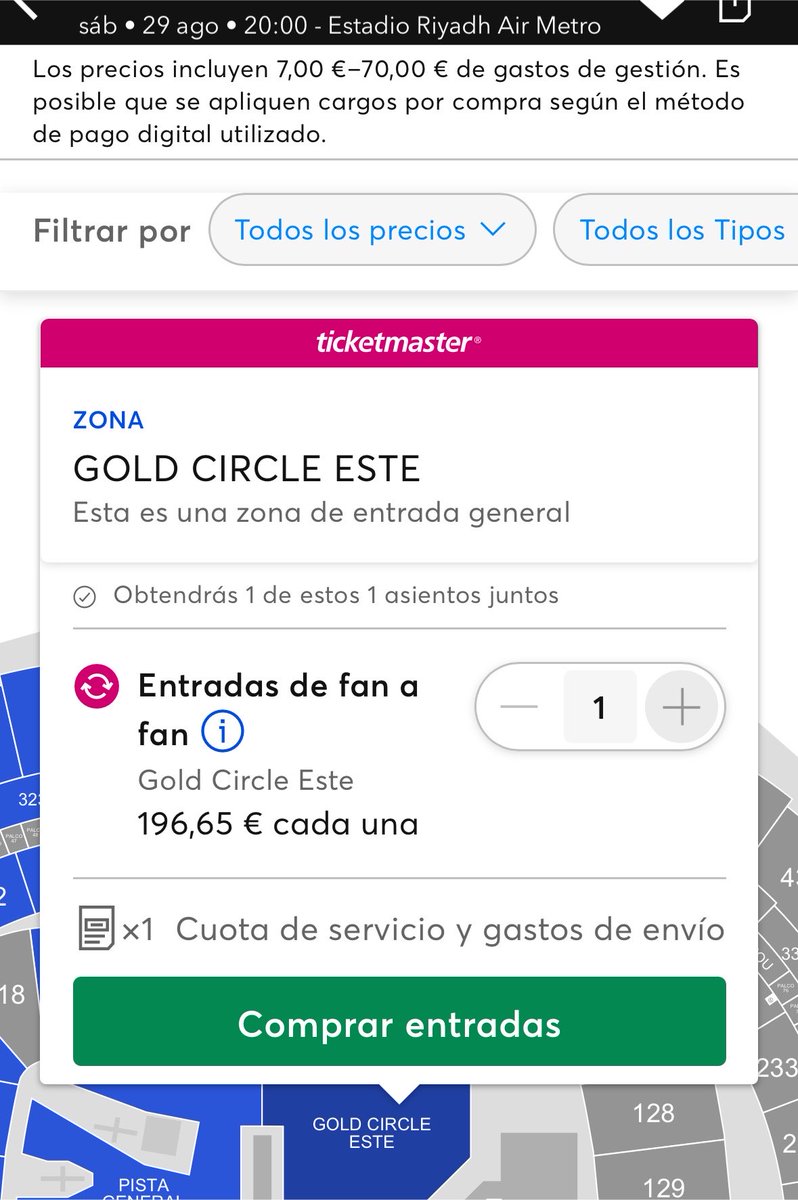 jjuuliaa4's tweet photo. Vendo entrada The Weeknd dia 29 zona Gold Circle Este a 160€!! 🎟️Actualmente cuestan +190€ #theweeknd #concierto https://t.co/UNsB3HTVYu