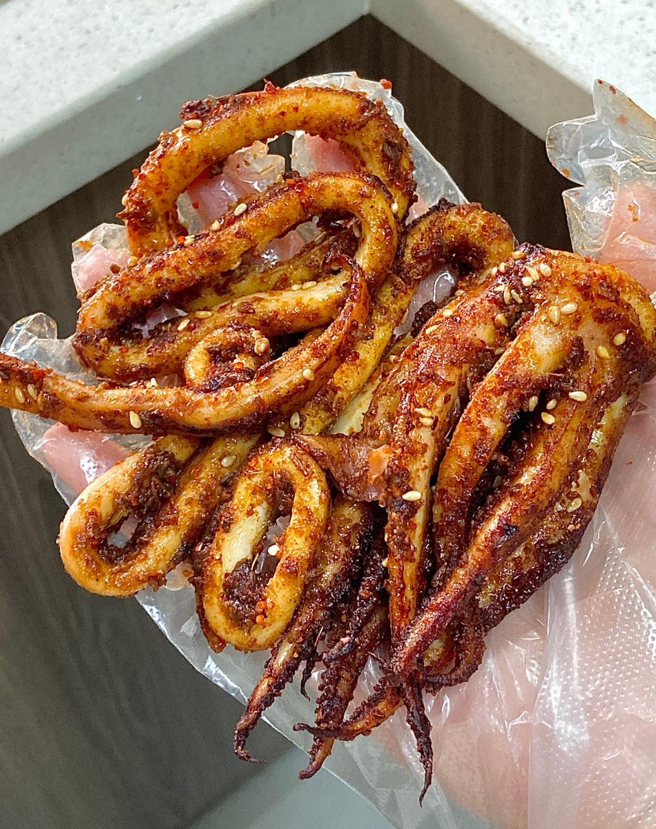 OsvaldoTilbkxo's tweet photo. Craving street food This crispy fried squid skewer from the night market hits different — savory, crunchy, perfect for a quick bite after a long walk! https://t.co/kbijhOxZgA