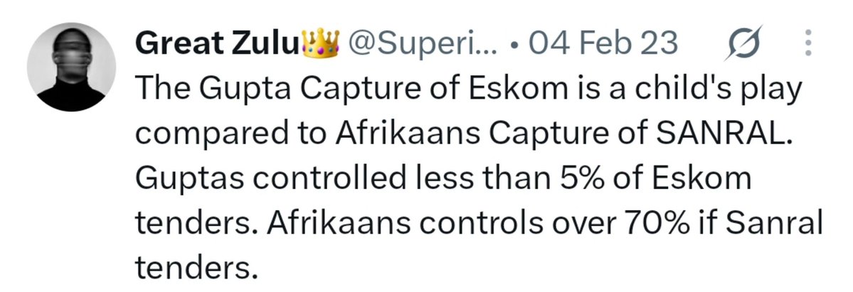 SuperiorZulu's tweet photo. SANRAL and Private Sector Corruption. https://t.co/fc2YuJtrCR