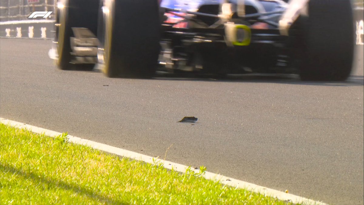 F1's tweet photo. Max Verstappen reports that there's debris on track

And there it is 👀 

#F1 #HungarianGP https://t.co/wx10t9sK1x