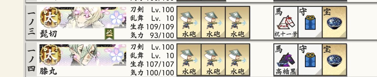 eriAlt_'s tweet photo. ㊗️我が本丸の兄弟が極開花しました！🌸 https://t.co/gvUJLN77gT