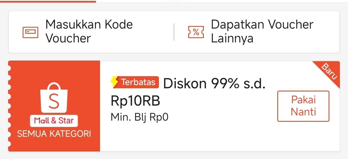 xkode06's tweet photo. Diskon 99% s/d 10rb, Minbel Rp0

*Mulai berlaku Pk. 00:00
*Redeem salah satu kodenya disini
https://t.co/czbPiR7nwn

Kode Voucher :
SHPGAJIANVKSJJCSP3V
SHPGAJIANI3GUBFBW9N
SHPGAJIANKELLYSHIZ8P
SHPGAJIANMAKFRIDAC1T
SHPGAJIANCBSLANCUL2W https://t.co/7wYYBbudzY