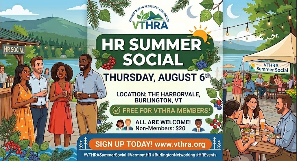VermontHRA's tweet photo. We cannot wait for our Summer Social! Join
is to catch up and enjoy a summer evening together. https://t.co/Olo4AWDBIh