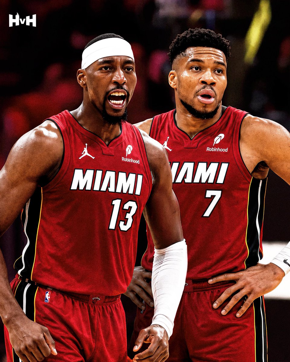 HeatvsHaters's tweet photo. No LeBron, but Miami still has the best front-court in the NBA ✌️ https://t.co/zOkiesS1ZB