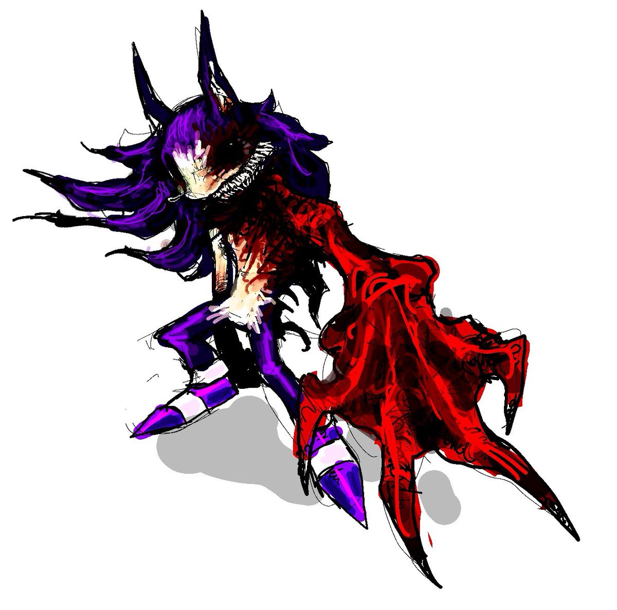 Wasted_Decay's tweet photo. Friend redesigned S0nic and I love it! Dont think theh on here.., 
#sonicexe #execommunity #PainlessFreedom https://t.co/reA8n1W6QI