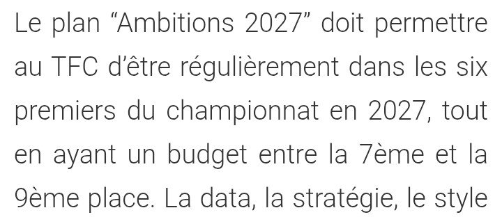 TFC_XXX's tweet photo. "7e budget de Ligue 1" 
"Recrues très prochainement"
"Top 6 en 2026-2027"

On savait rire à l'époque en tout cas https://t.co/R5KYuPskeG