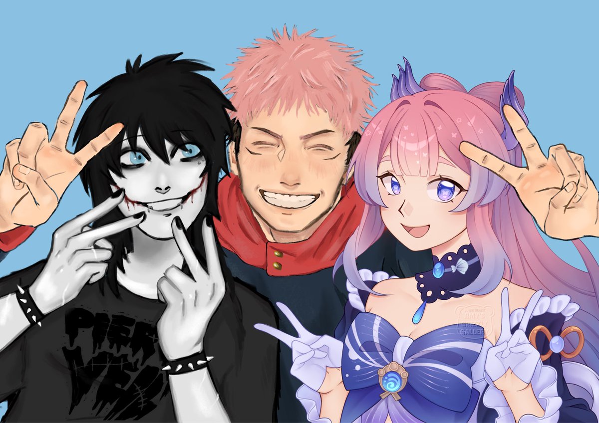 amysggallery's tweet photo. Art collab with friends! + the reference we used! https://t.co/kvU4PrzHY4