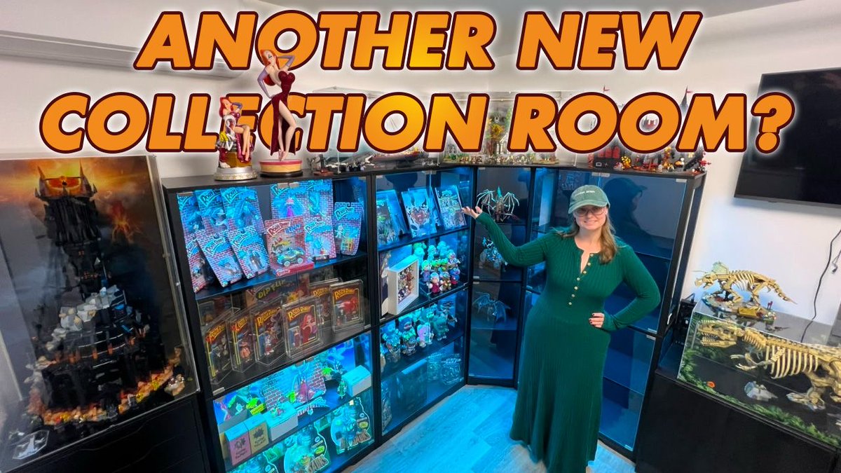 ALandLTA's tweet photo. New Video: https://t.co/QOOHJnCABI Martyn moved all of his modern &amp; vintage toy collection out of the house so follow Steph's journey from bare walls to a fully curated collection room. Decorating, furniture builds, and filling it with Lego, Muppets, Mythic Legions, and more. https://t.co/w2fuXnMpld