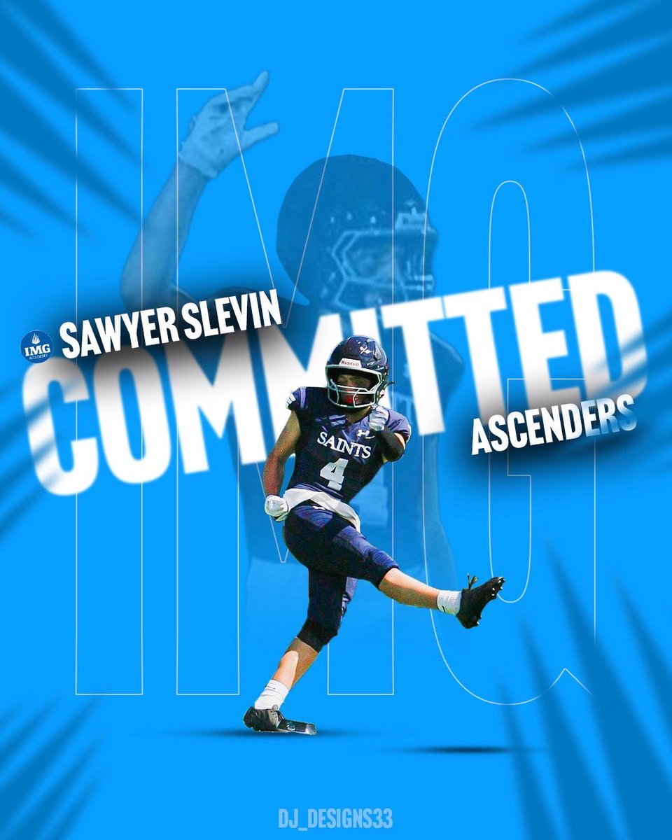 sawyerslevinfb's tweet photo. So stoked to have the opportunity to play for IMG Academy! @IMGAFootball 
#co2028 #recruit https://t.co/D9T8Ztzxde