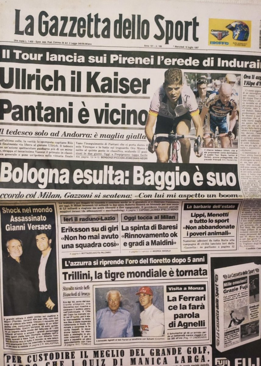DomT77's tweet photo. @ramsfan0285 It was a minimal fee as Milan (return of Capello, who didn’t like Baggio) wanted him off the payroll

Bologna paid a fee of 4.8bn lire (£1.75m) and a salary of 2.5bn lire (£900k) a year. Derby matched the £1.75m fee and offered a much higher salary, but he chose to stay in Italy https://t.co/NDYtCA4ve8