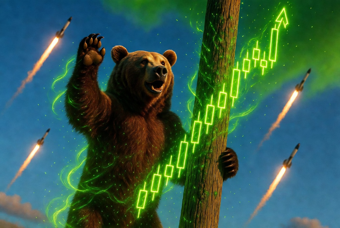 BearOnPole's tweet photo. I didn't climb all that way to be afraid of a little red.

Only up from here.

🐻⚡ https://t.co/d2ce3o13lM