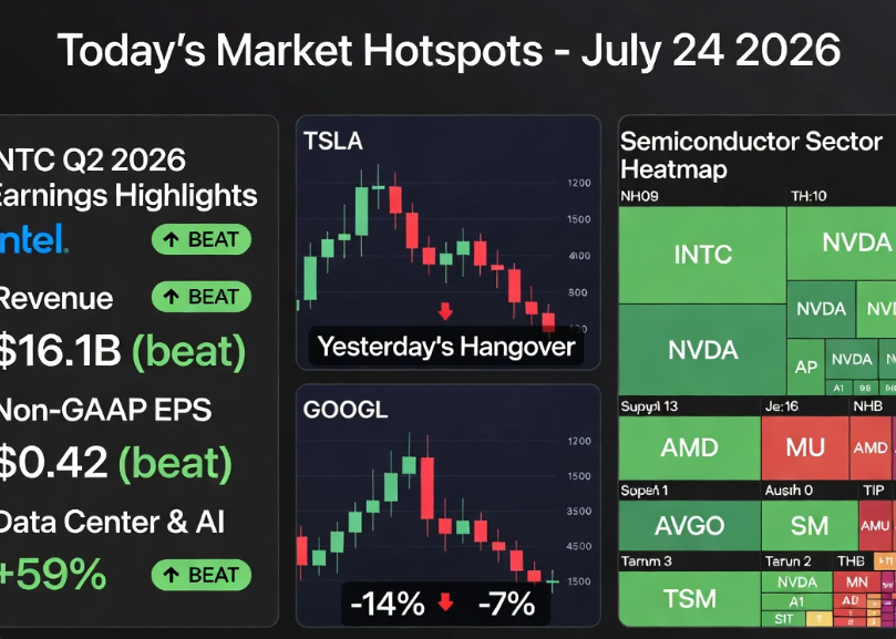 stecie1009's tweet photo. Wrapping the morning: Big Tech earnings volatility, Intel deliverance, and geopolitics still in play. What’s your biggest takeaway so far today? Follow for more 👇 #USStocks https://t.co/YdhooZRs2i