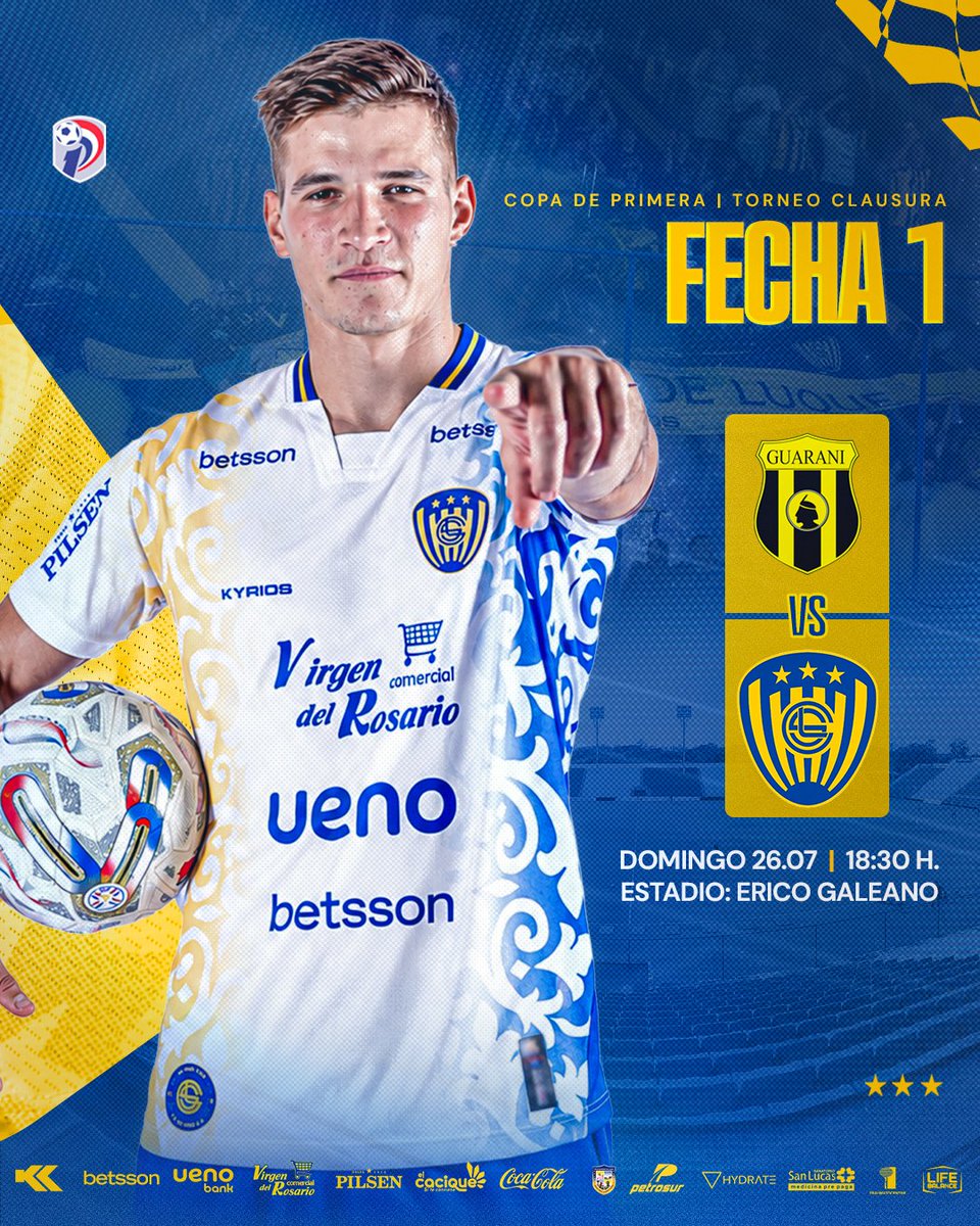 SpLuquenOficial's tweet photo. 𝗘𝗹 𝗽𝗿𝗶𝗺𝗲𝗿 𝗽𝗮𝘀𝗼 𝘀𝗲 𝗱𝗮 𝘂𝗻𝗶𝗱𝗼𝘀 🫵🏻

Este domingo comienza un nuevo desafío para el Auriazul. 

🆚 Guaraní | 🕡 18:30 | 🏟️ Erico Galeano

¡Vamos todos juntos! 💙💛 https://t.co/HgTVhbfQsN