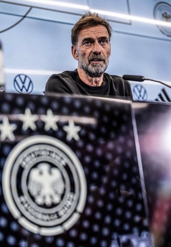 innocentbou1's tweet photo. 🗣️🇩🇪 Jürgen Klopp after being introduced as the Germany head coach: 

“I’m not doing this job for myself. I’m doing it for you. I’m taking this job even though I’ve seen how you’ve treated Julian Nagelsmann. I’m taking it even though I’ve seen how you’ve treated Thomas Tuchel.

If you go after my family, I’m gone. If you think I’m rubbish, tell me to my face and I’ll leave immediately, without asking for any compensation.”
