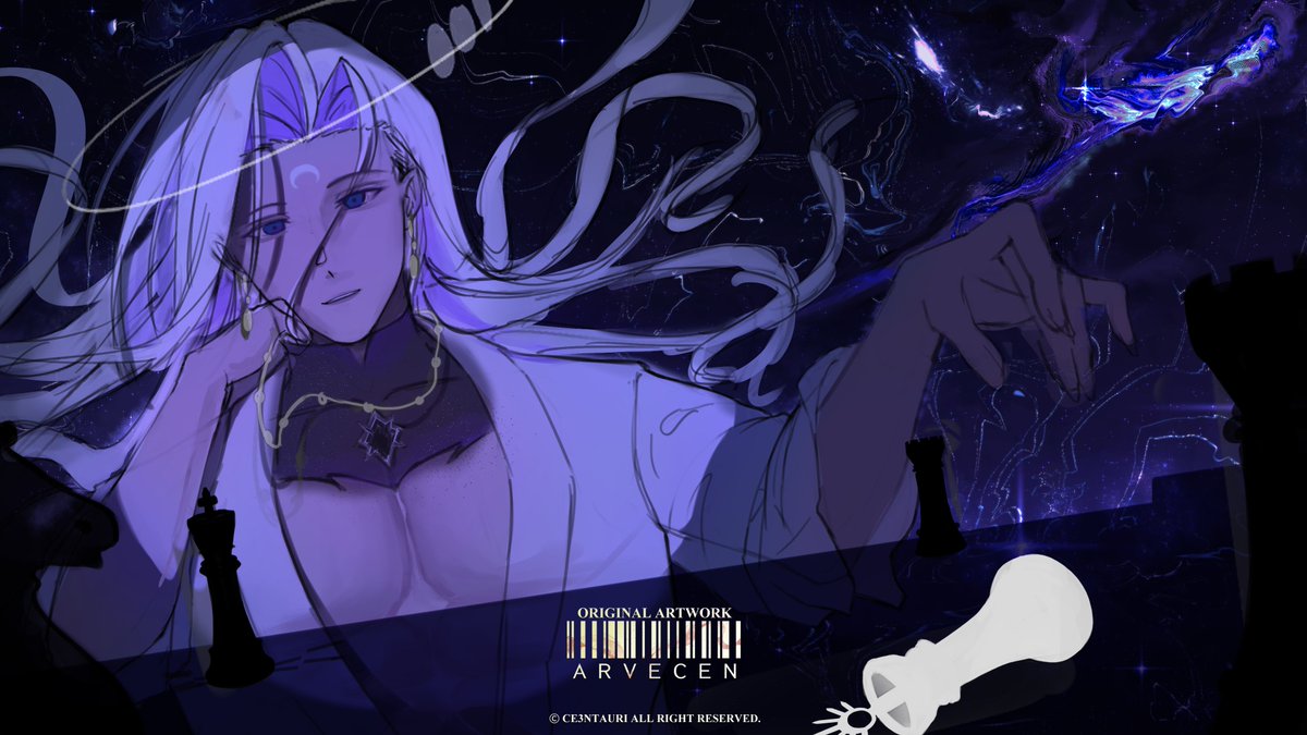 arvecen's tweet photo. BaeMoon : "Checkmate, TiSun" 
#BaeMoon #Rendering #illustration #OCㅤㅤ 
before                                            after https://t.co/FtyhxLthhu